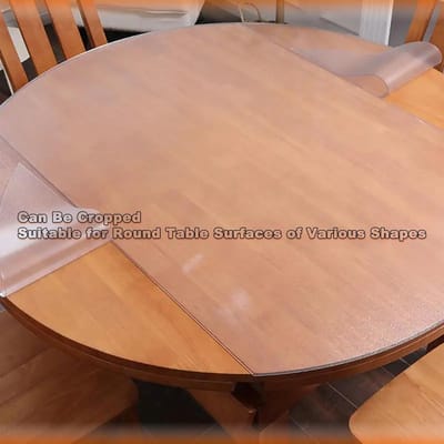 Rond Tafelkleed - Tafelhoes PVC - Tafel Beschermen - Krasbestendig Mat - 120 Cm Diameter - Frosted