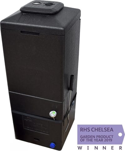 HOTBIN Mini 100 liter - Warm composteren 40-60 graden - Innovatieve compostbak - Compostvat - Compostemmer - Recyclebaar EPP - Zwart
