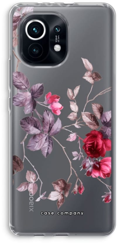 Case Company® - Hoesje geschikt voor Xiaomi Mi 11 hoesje - Mooie bloemen - Soft Cover Telefoonhoesje - Bescherming aan alle Kanten en Schermrand