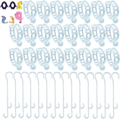 200 Stuks Plant Clips voor Ondersteuning van Klimplanten, Stelen en Tuinieren - Inclusief 100 Tomaatsteun Haken en 100 Stuks Extra Clips