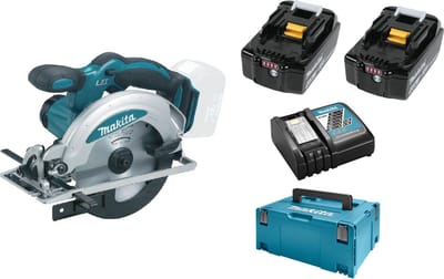 Makita DSS610RMJ 18V Li-Ion Accu cirkelzaag set (2x 4.0Ah accu) in Mbox - 165mm