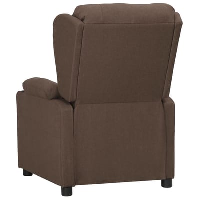 vidaXL - Fauteuil - verstelbaar - stof - taupe