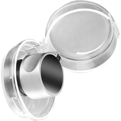 Cache Bouton de Cuisinière à Gaz Protecteur Aspect Élégant Facile à Nettoyer Vue Claire Cache Bouton de Sécurité pour Cuisinière pour Cuisine Domestique white