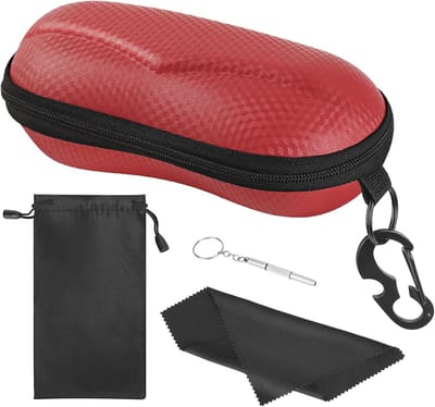Dailygoods - EVA Semi Hard Shell Zonnebrilcase met Metaal Haak