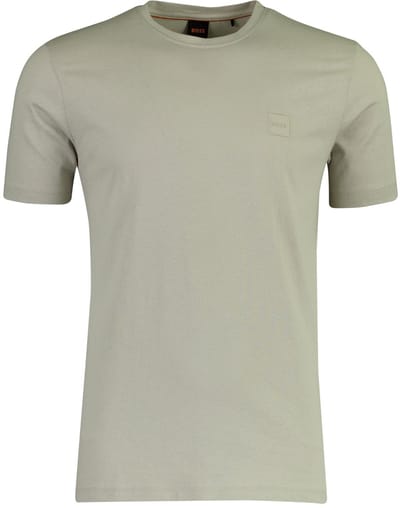 Hugo Boss Beige Katoenen Heren T-Shirt