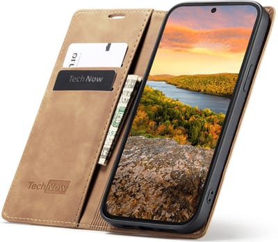 Hoesje geschikt voor Nothing Phone 3a - Book Case Leer Slimline Bruin