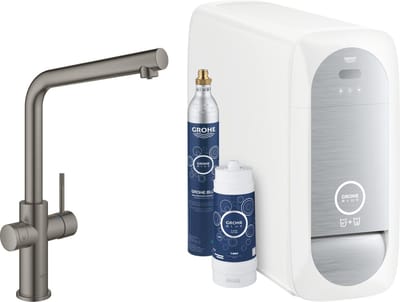 GROHE Blue Home Duo Starterkit - Keukenkraan met koeler, filter en CO2 - WIFI en Bluetooth