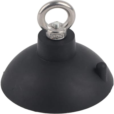 Système de retenue de bain avec ventouse et câble ras du cou pour toilettage d'animaux domestiques black