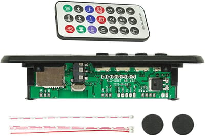 MP3 Decodering Module - Geluidsbord Circuit - Audio Upgraden - Dubbele Decodering - 5V 12V - Zwart