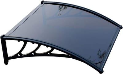 Deurluifel Luifel - Buitenhoes Onderdak - Regen Opvang - Stil Dempend Ontwerp - 60x120 Cm - Transparant