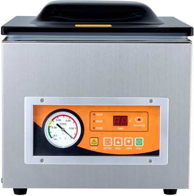 Kamer-VacuüMverpakkingsmachine, 260 W, Compact voor Natte en Droge Levensmiddelen, 10,2 Inch Sealbreedte