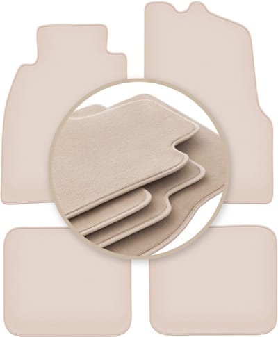 PREMIUM beige matten voor: Mitsubishi Carisma sedan, liftback, hatchback 1995-2004