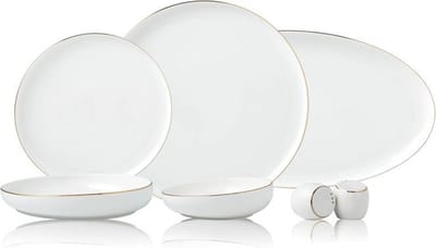 Bricard Talance – Porseleinen Serviesset/Dinerset – 27-Delig – Wit/Goud