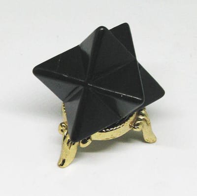 Gepolijste shungiet Merkaba 35 mm