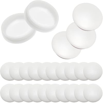 Dailygoody - Kunststof Doppen - Gatenpluggen voor Meubels - Wit - Schroefgaten Afdekking - 25 Stuks - Geschikt voor Tafel en Kast