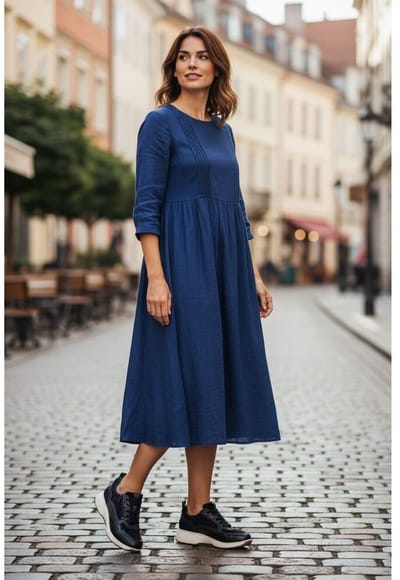 Xsensible Grenoble Stretchwalker HX Veterschoenen - Dames - Blauw - Maat:39