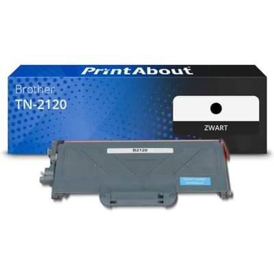 PrintAbout huismerk Toner TN-2120 Zwart Hoge capaciteit Geschikt voor Brother