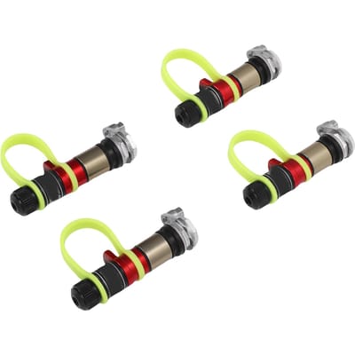 4 PIÈCES Dégonfleurs de Pneus Kit de Valves de Décharge de Pression à Dégagement Rapide Sable Accessoires Tout-Terrain black