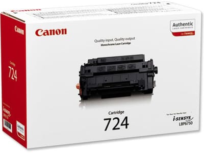 Canon CRG 724 / 3481B002 Zwart - Lasertoner Zwart