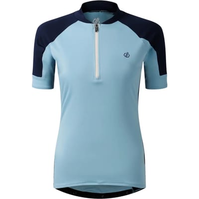 Dare2B Dames Flutter Half Zip Fietsjersey met korte mouwen