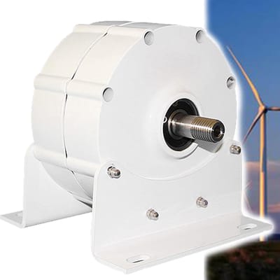 Driefasige Dynamo - Permanente Magneet - Stroom Opwekken - Hoge Efficiëntie - 500W 24V - Metaal