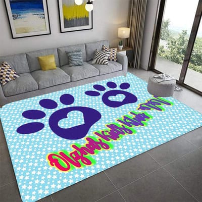 D-Honden Pootafdrukken Tapijt Mode Yogamat Antislip Tapijt Slaapkamer Decoratie Buitentapijt Slaapkamer Verjaardagscadeau 40x60cm