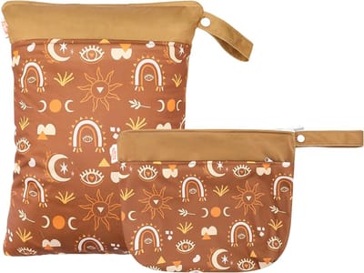 Waterdichte Luiertas - Wetbag Organizer - Baby Benodigdheden - Twee Ritsvakken - 18x25cm & 20x28cm - Niet gespecificeerd