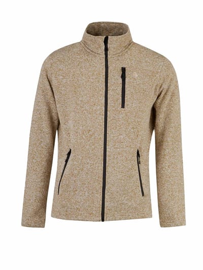 BJØRNSON Tord Gebreid Vest Heren - Outdoor - Maat 2XL - Taupe