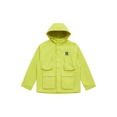 MLB New York Yankees Basic Serie SS25 Kleurblok Mode Hoodie Windjack Jas Uniseks Jas Licht Olijfgroen 3AWJB0751-50OLL XS yellow