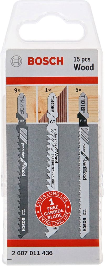 Bosch - Zagen Set - Hout - 15-delig - U-vormig