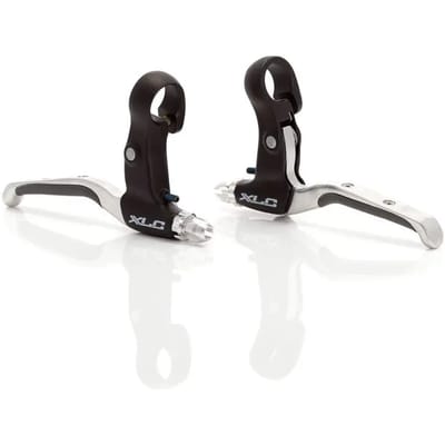 XLC Remgreep BL-V05 – V-Brake – Duimschakelaar/Draaischakelaar – Aluminium – Zwart/Zilver