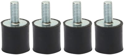 4 Stuks Vibration Damping Rubber Isolatoren met Beugels en Bouten voor Schokabsorptie, Geschikt voor Automatische Bootreels en Diverse Toepassingen