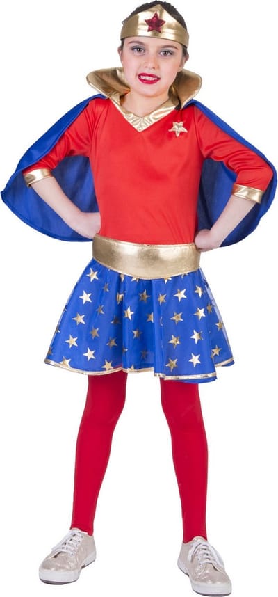 Verkleedpak superheldin jurk meisje Super Girl 116