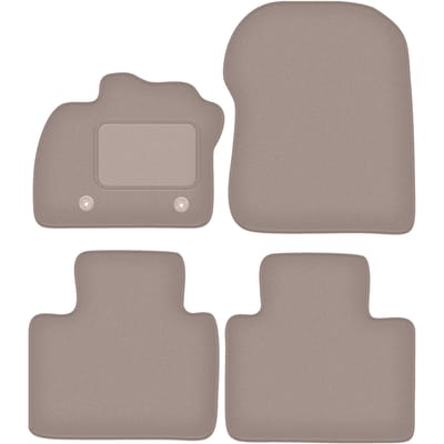 Beige velours matten voor: Renault Zoe hatchback (2013-)