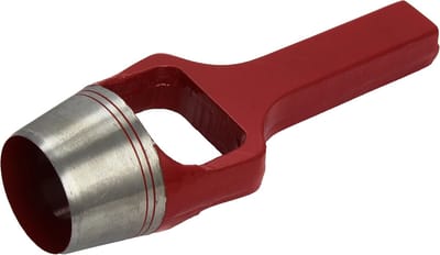 Metaalpons - Gereedschap - Materiaal Verwijderen - Conisch Gat - 62mm - Zilver Rood