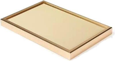 Sieraden Dienblad - Sieraden Organizer - Sieraden Presenteren - Goudkleurig Metalen Frame - 1 - Wit