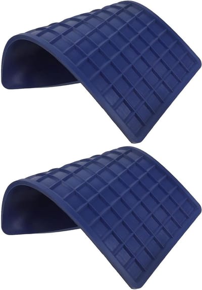 Hittebestendige Siliconen Mat - Strijkijzer Onderlegger - Meubels Beschermen - Snelle Warmteafvoer - 2 Stuks - Blauw
