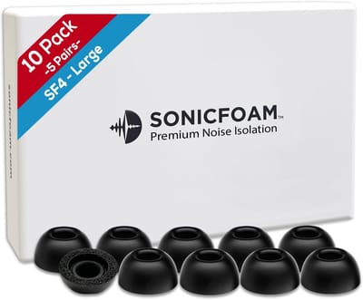 Oordopjes van traagschuim - hoogwaardige geluidsisolatie, 10 stuks, in-ear hoofdtelefoons, zwart