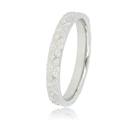 My Bendel - Zilverkleurige Ring met Sterretjes - Tijdloze Charme en Elegantie - met Luxe Cadeauverpakking | Sieraden Voor Dames | Maat 16.00 Mm / Maat 50