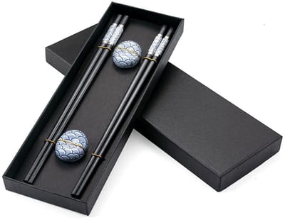 Dailygoods - 2 Paar Glasvezel Sushi Eetstokjes - Voedselveilig en Herbruikbaar