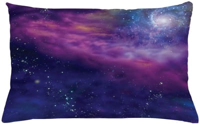 ABAKUHAUS Ruimtekussenhoes – Galaxie Nevelvlek – 65x40 cm – Tweezijdig bedrukt, Wasbaar