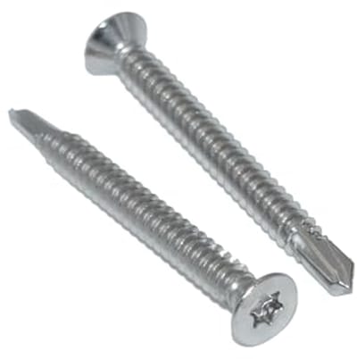Boorschroeven 25 stuks - Zelfborende schroeven - Metaal bevestigen - Roestvrij staal A2 - 55x45 mm - Zilverkleurig