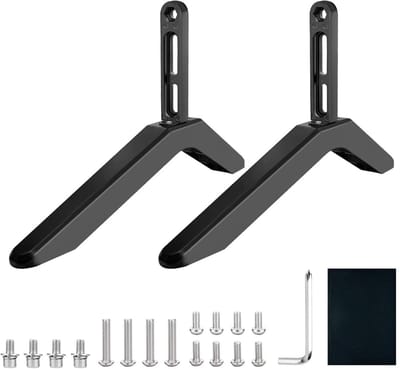 Dailygoody - TV-voetstukvoeten - Universele tv-standaard - Antislip ontwerp - Geschikt voor 32-65 inch - Vervangingspoten - Veilig en stabiel