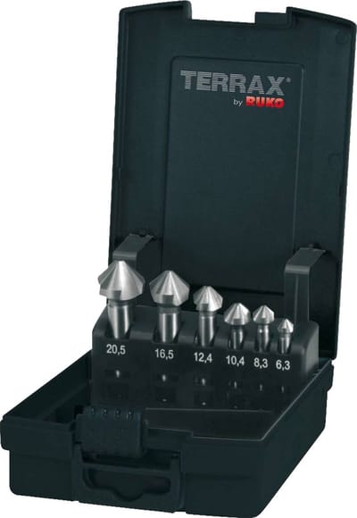 RUKO A102152RO Kegelverzinkboorset 6-delig 6.3 mm, 8.3 mm, 10.4 mm, 12.4 mm, 16.5 mm, 20.5 mm HSS 1 set(s)