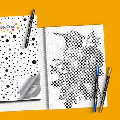 HappyDots DOT Painting Kleurboek Vogels - 20 stippelschilderijen