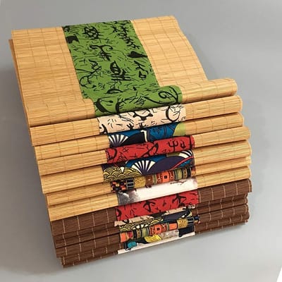 Bamboe Tafelloper - Tafeldecoratie - Elegante Tafel - Handgeweven Kwaliteit - 30x350 cm - Stijl 5