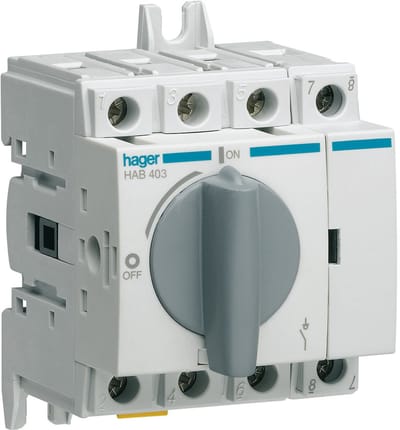 Hager HAB Scheidingsschakelaar - HAB403 - E2P3N