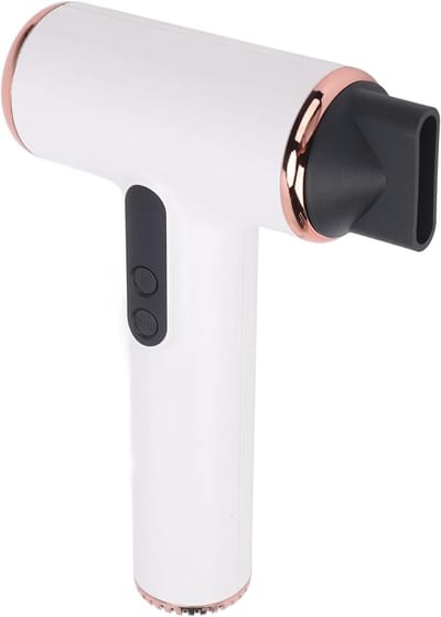 Draagbare Haardroger - Draadloos Model - Reizen en Verzorging - Oplaadbaar met Digitaal Scherm - 26 cm Lengte - Zwart
