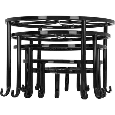 5 stuks Metalen Plantenstandaard Innovatieve Decoratieve Stevige Stabiele Binnen Buiten Bloempot Houders voor Meerdere Planten Potten