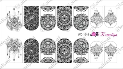 Korneliya Water Decal - Nail Wrap WD 1045